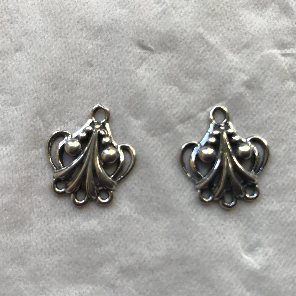 NWT Silver Chandelier Earring Parts or Connectors for Jewelry Making